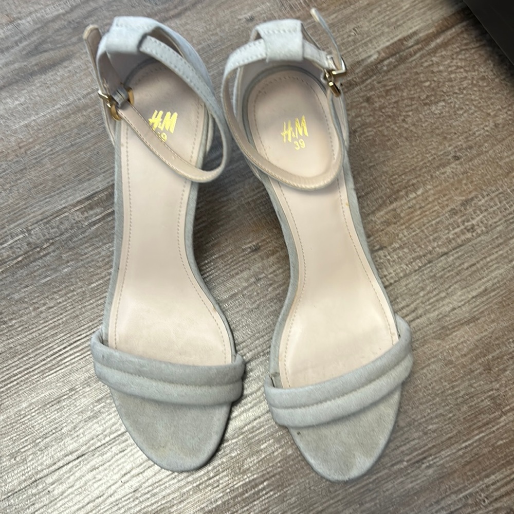 taupe, suede H&M heels